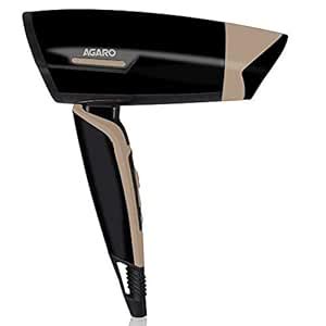 AGARO HD-6100 Hair Dryer with 1000 Watts motor, Concentrator & Foldable ...