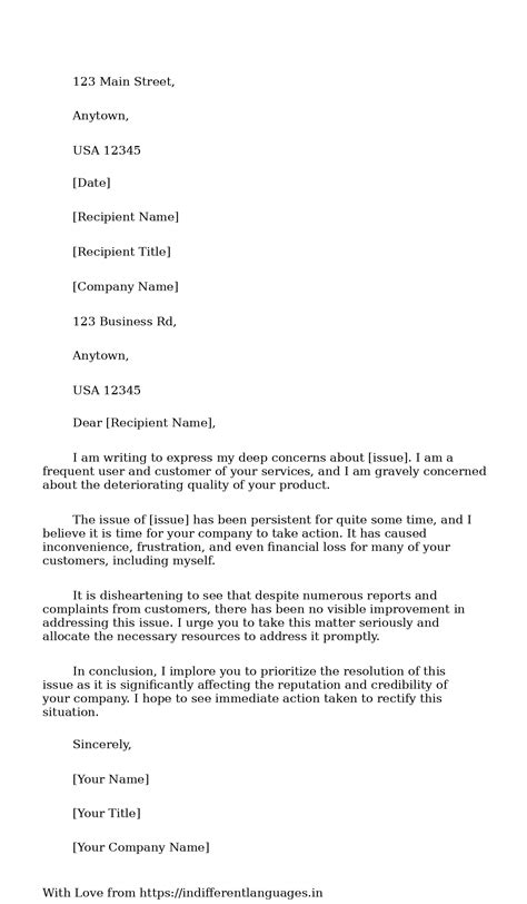 2 Examples of Letter Of Concern Examples