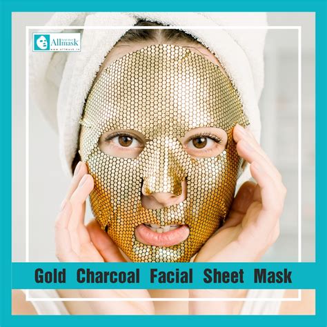 gold-charcoal-facial-sheet-mask-private-label-contract-manufacturing