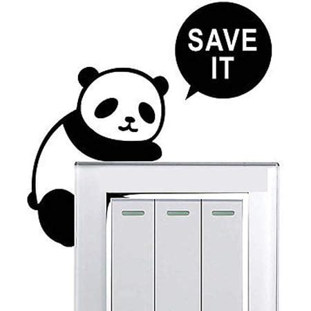Buy stickerbuy™ Panda Vinyl Switch Board Wall Sticker Online at Low ...