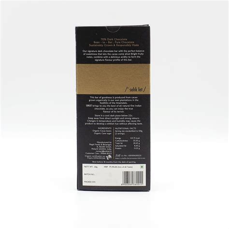70% Dark Chocolate – SOKLET