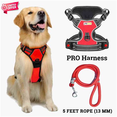 PRO Harness - Red - Reflective | No-Choke | Adjustable – Indihopshop