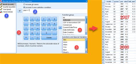 SPSS Recode Variables 的图像结果