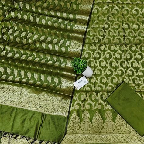Banarasi Silk Suit: Buy Banarasi Silk Suit Online - Mohsin Textiles