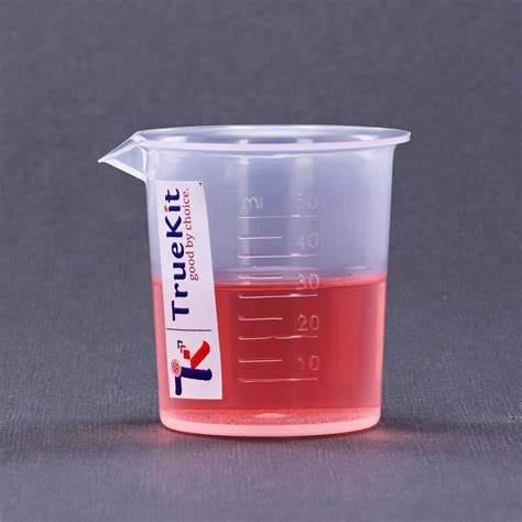 Buy TRUEKIT Transparent Plastic Measuring Beaker with Graduation Marks ...