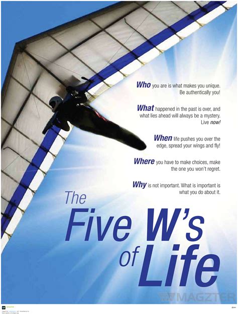 ஞானவயல்: THE FIVE 'W' s OF LIFE