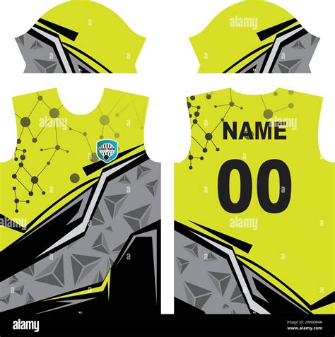 T-shirt and Jersey Design for Sublimation Print Stock Vector Image ...