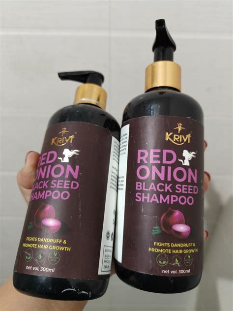 Buy Krivi Red Onion Black Seed Oil Shampoo with Red Onion Seed Oil ...