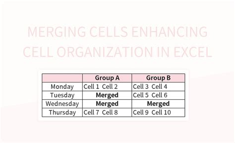 Merging Cells in Excel 的图像结果
