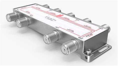 3D TV and Antenna 8 Way Coaxial Cable Splitter model | 3D Molier ...