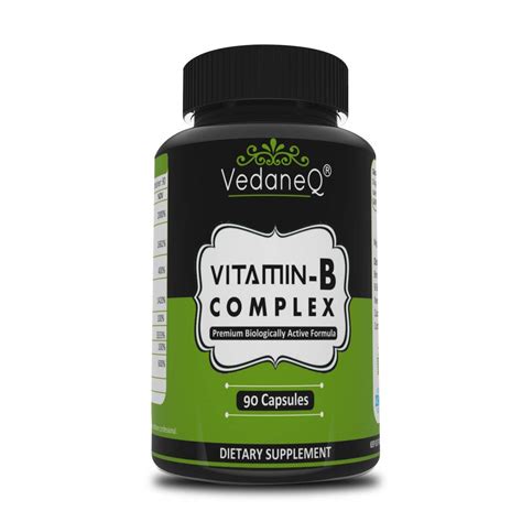 VedaneQ Vitamin B Complex Complete All Vitamins B Including B1, B2, B5 ...