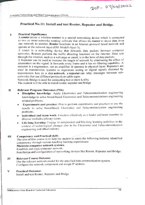 CND EXP-11 - cnd experiment 11 - electronics and telecommunication ...