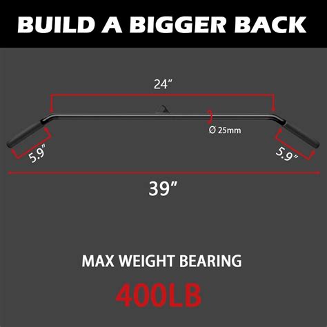 Buy Lat Pull Down Bar 39 Inch, 1m Triceps Press Down Bar with Wide ...