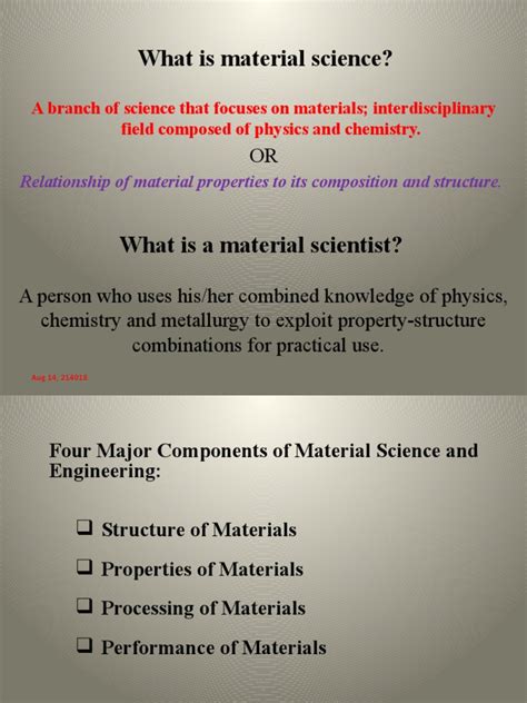 Image result for Material Science Definition