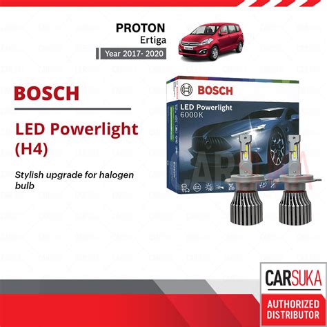 Bosch LED Powerlight Retrofit 6000K Proton Ertiga (2017 - 2020) H4 Car Halogen Headlight ...