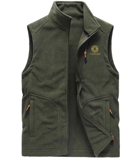 Shop for Customized Sleeveless Fleece Jacket Online
