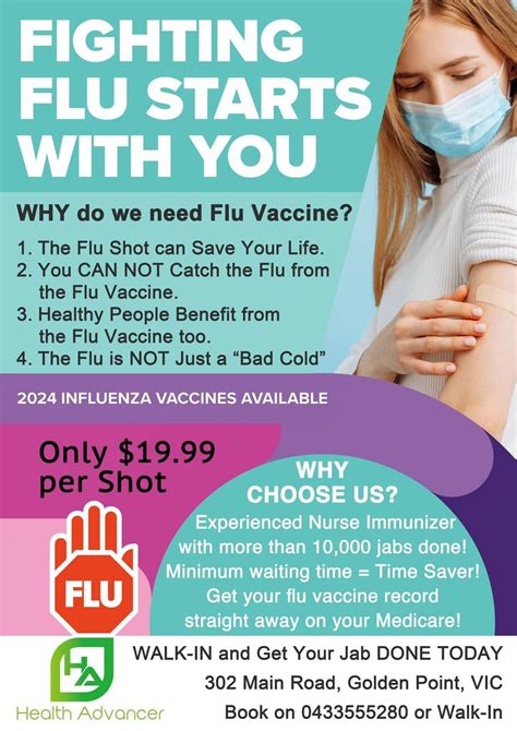 Flu Vaccine Event, 302 Main Road, Golden Point, Ballarat, 12 May to 17 ...