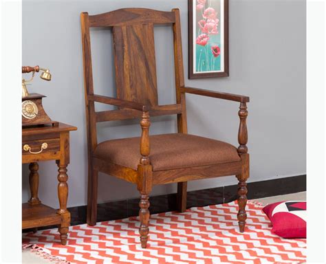 Buy Calgary Solid Wood Arm Chair Online on Furniselan