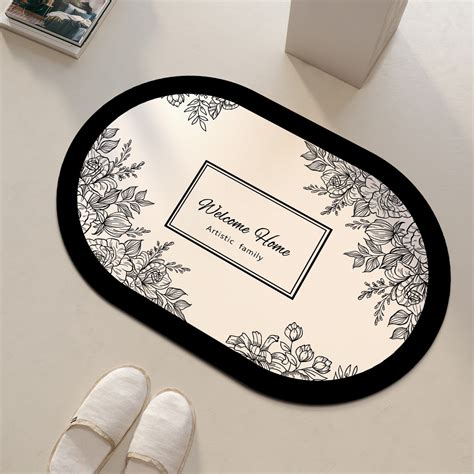 Classic Bathroom Bath Mat Quick Dry Non-slip Floor... – Grandado