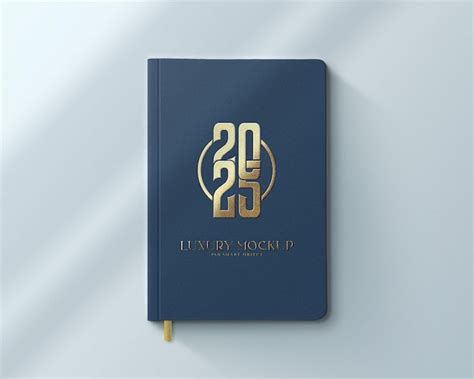 Embossed gold foil book mockup | Premium PSD