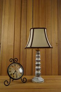 Tu Casa WHITE CLASSIC MANGO WOOD TABLE LAMP WITH SQUARE SHADE COLOR ...