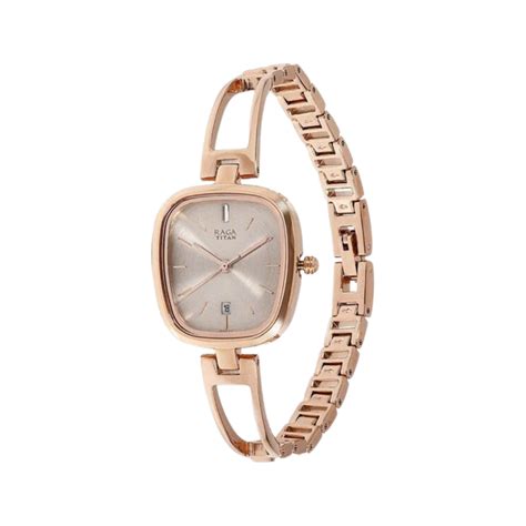Titan Raga Viva Rose Gold Case With Grey Dial Women's Watch NU2604WM01 ...