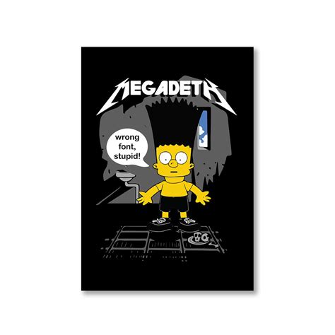 Buy Megadeth Poster - Wrong Font at Rs. 50 OFF 🤑 – The Banyan Tee