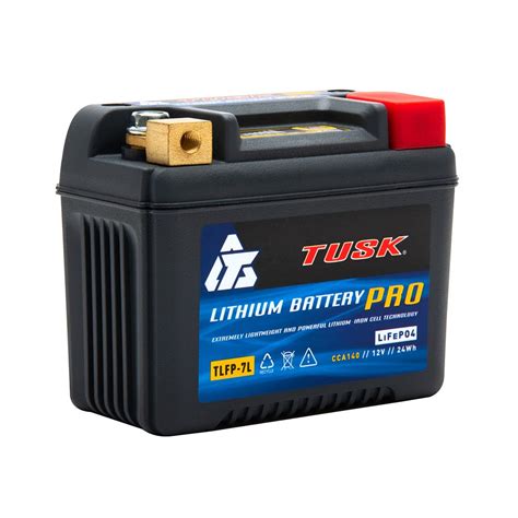 Buy TUSK Lithium Pro Battery TLFP-7L for Honda CRF450L 2019-2020 Online ...