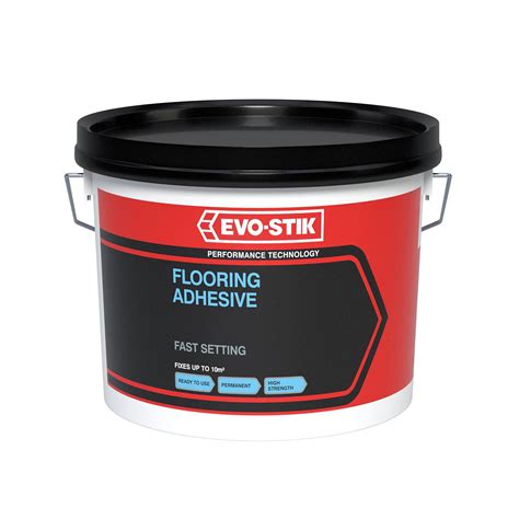 EVO-STIK Flooring Adhesive, High Strength, Fast Setting, Ready to Use ...