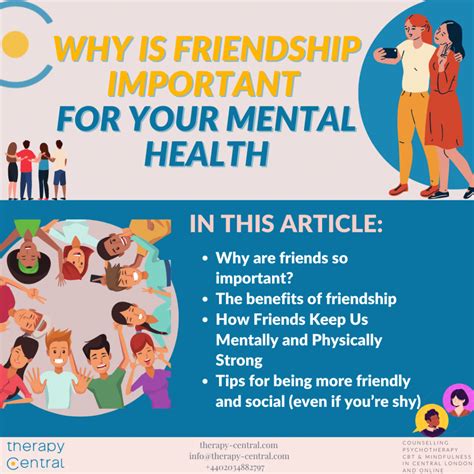 Why is friendship important for your mental health | Therapy Central