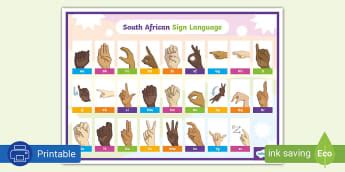 South African Sign Language (SASL) Resources Teacher Tools