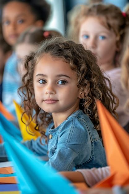 Un enfant jouant avec un avion en papier. | Image générée à base d’IA