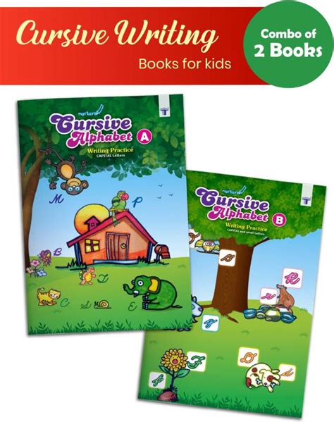 Nurture English Alphabet Cursive Writing Practice Book For Kids | 5 To ...