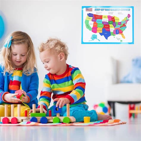 Buy USA Classic Wall Map, Easy to Read United States Map for Kids ...