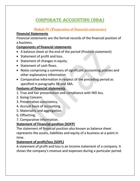 4 5989986275489221811 - CORPORATE ACCOUNTING (BBA) Module IV ...
