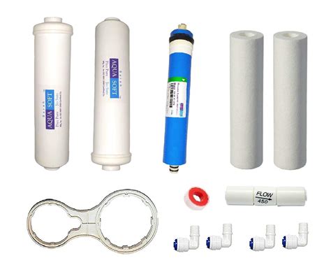 AQUA SOFT RO Kit 1 80 Gpd Membrane, 1 Healthy Carbon , 1 Healthy ...