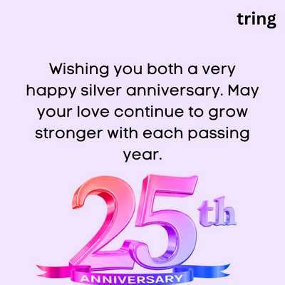 120+ Best 25th Anniversary Wishes, Quotes and Messages