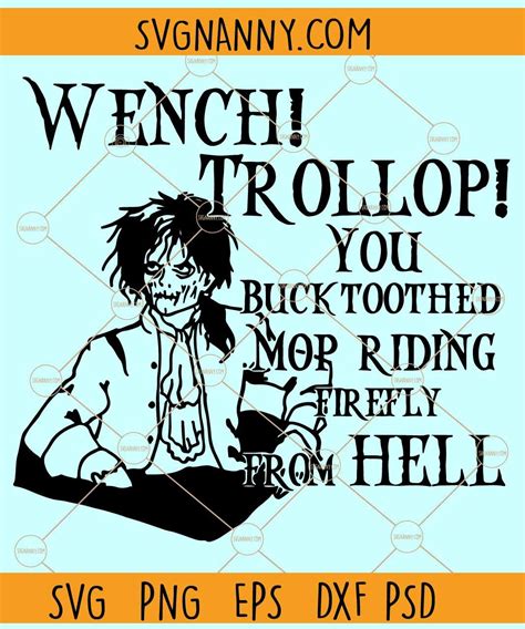 Best 12 Wench Trollop SVG, Billy Butcherson SVG, Hocus Pocus Zombie Svg ...
