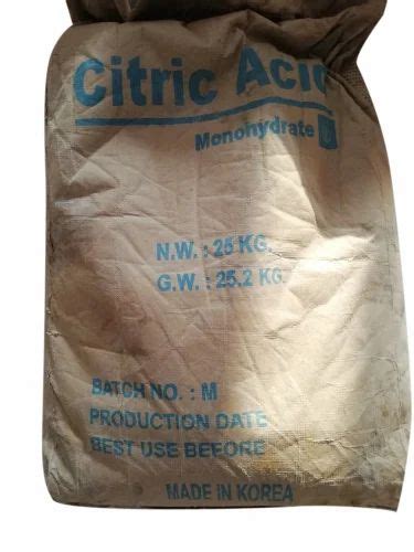 Commercial Chemicals - Citric Acid Commercial Manufacturer from Chennai