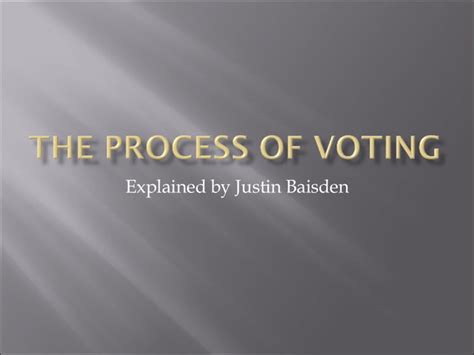 Image result for Process of Voting First Step