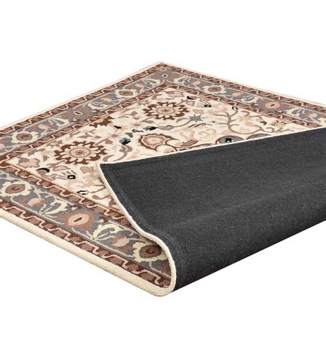 Beige Traditional Hand Tufted Wool Carpet – PrestoBazaar