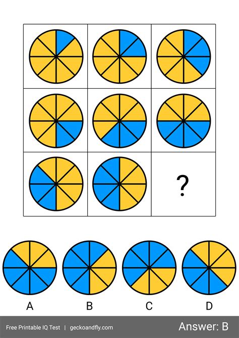 60 Free Printable IQ Test For Kids From 5 to 16 years old [ Part 1 ]