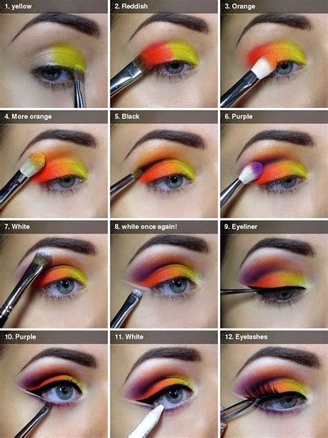 Image result for Bright Color Makeup Tutorial