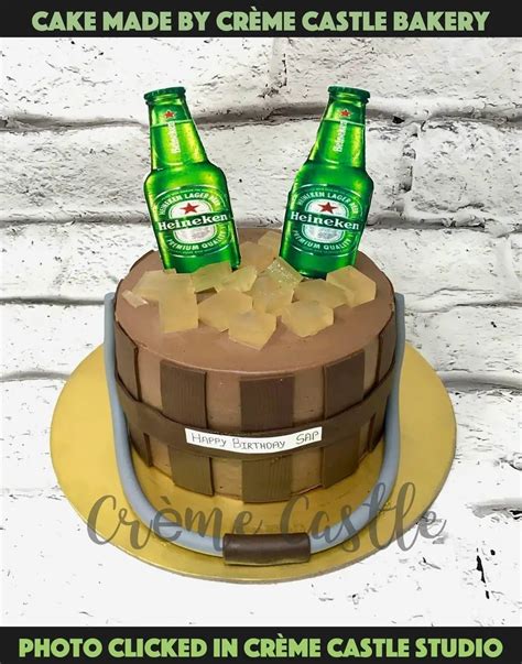 Beer Barrel Design Cake – Creme Castle
