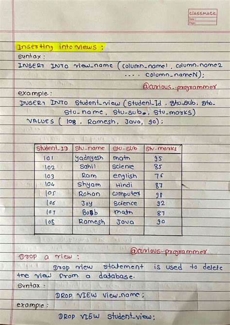 Image result for SQL Handwritten Notes PDF