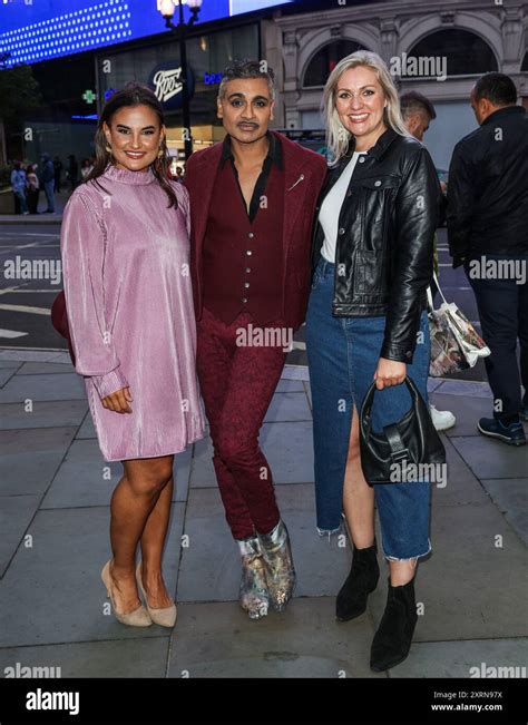 Ionia Adriana, Jay Kamirez and Larissa Eddie attend a photocall for the ...