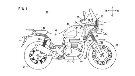 New Honda CB350-based adventure motorcycle in the pipeline; patent ...