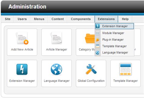 Image result for Joomla Extension Setup