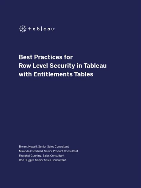 Image result for RSL in Tableau Entitlement Table Example