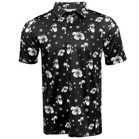 Aloha Santa Golf Shirt | Hawaiian Golf Shirts | Kaipar Clothing | Crazy ...